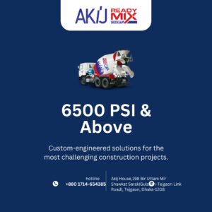 AKIJ Ready Mix Concrete 6500 PSI & Above