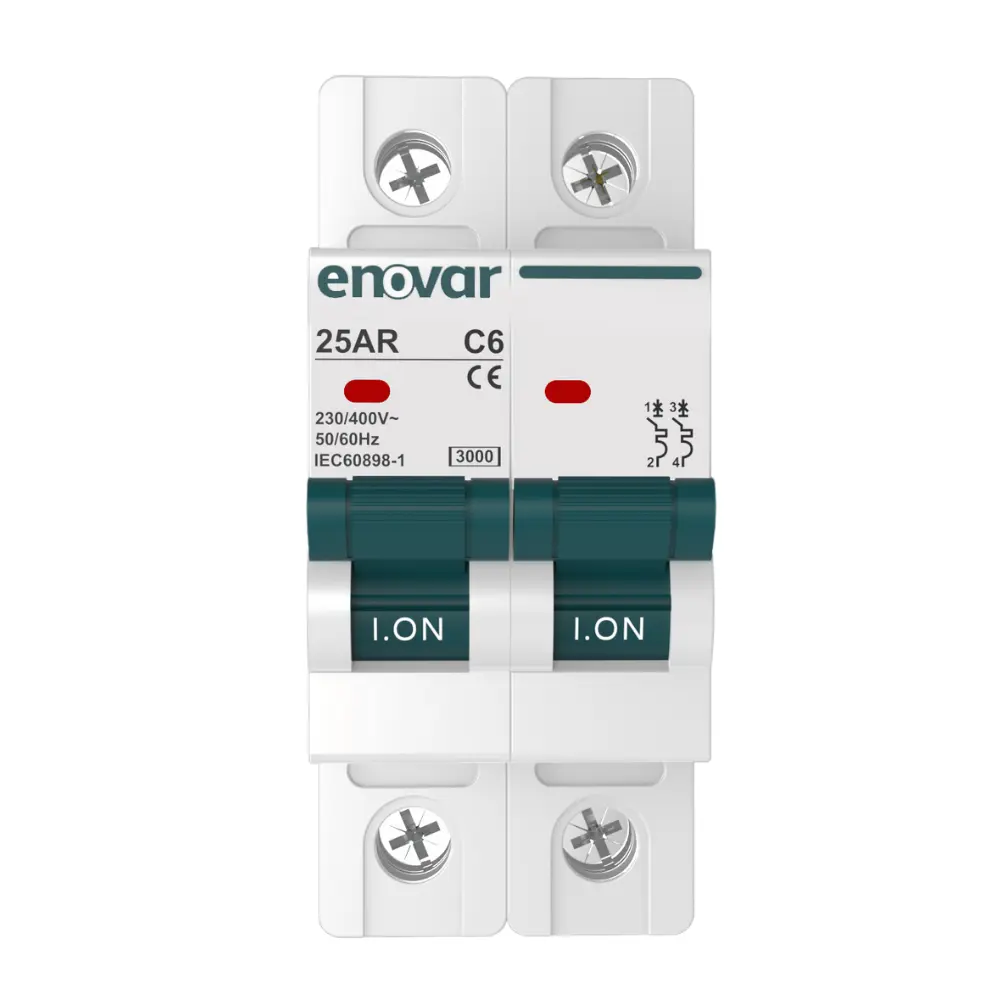 47 (1) ENOVAR MCB Double Pole circuit breaker for robust electrical safety protection.