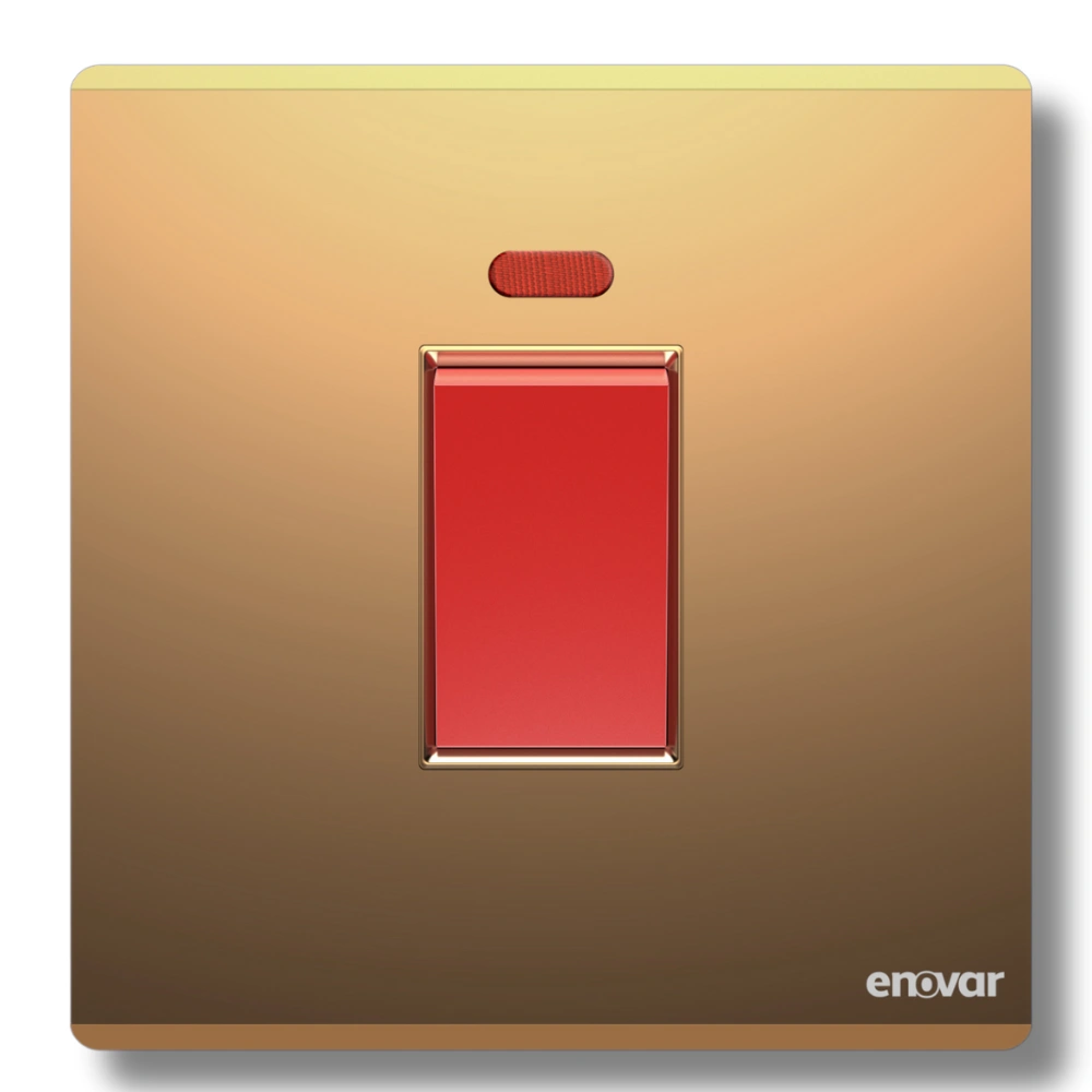 Aurora (12) ENOVER 45ADPS (Aurora) Switch with Neon, featuring a bright neon indicator