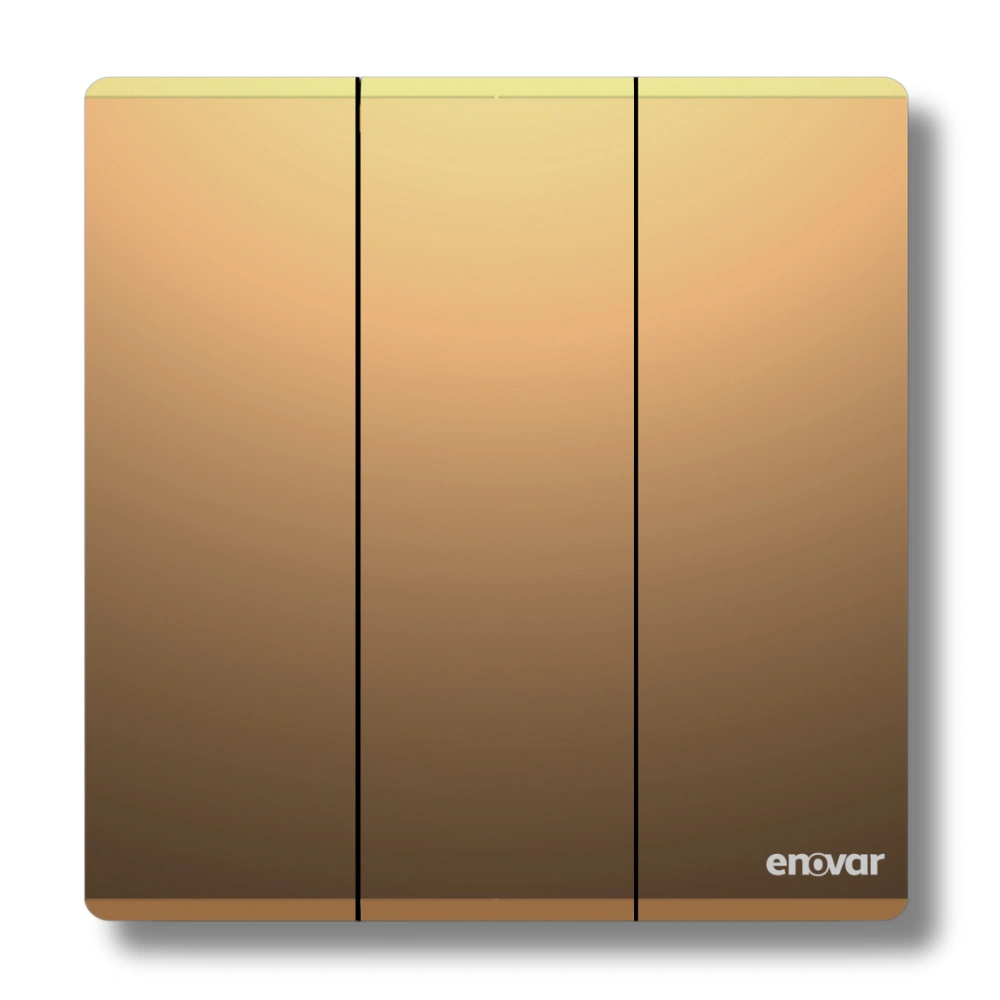 Aurora (3) ENOVAR 3GS1G (Aurora) 3 Gang Switch - 1 Way - Image 1