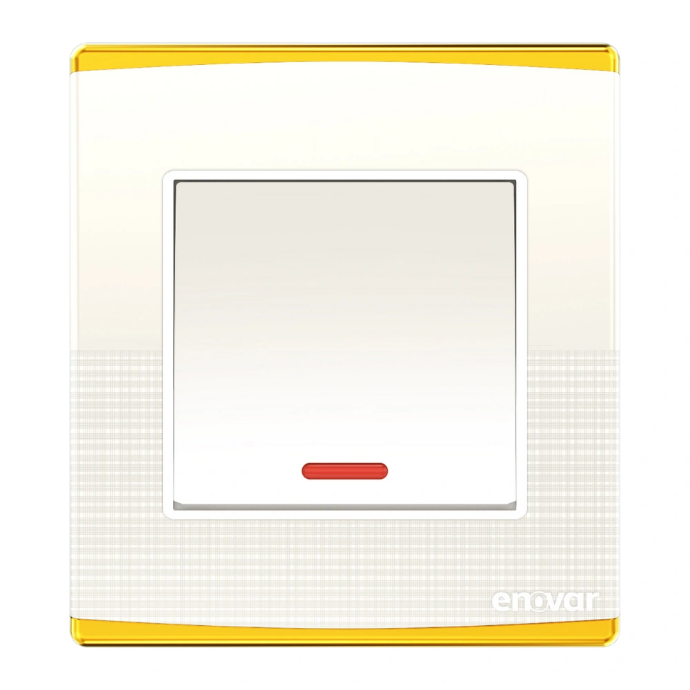 Cherry (26) ENOVAR 32ADPS (Cherry) Switch with Neon, showing illuminated indicator and sturdy construction.