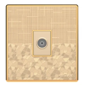 ENOVAR (Saffron) TV Socket high-quality wall outlet for TV connection