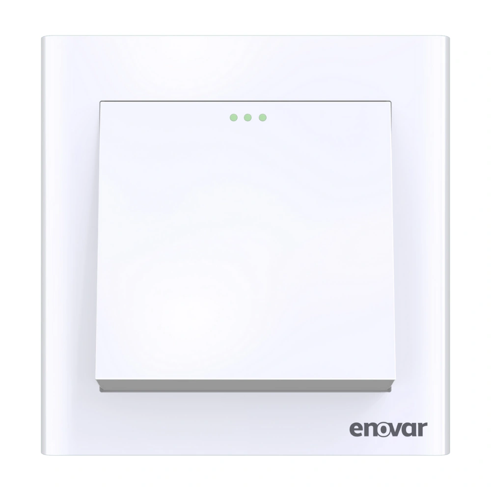 Orchid (15) ENOVER 1GS2G Orchid 1 Gang 2 Way Switch, sleek white finish.