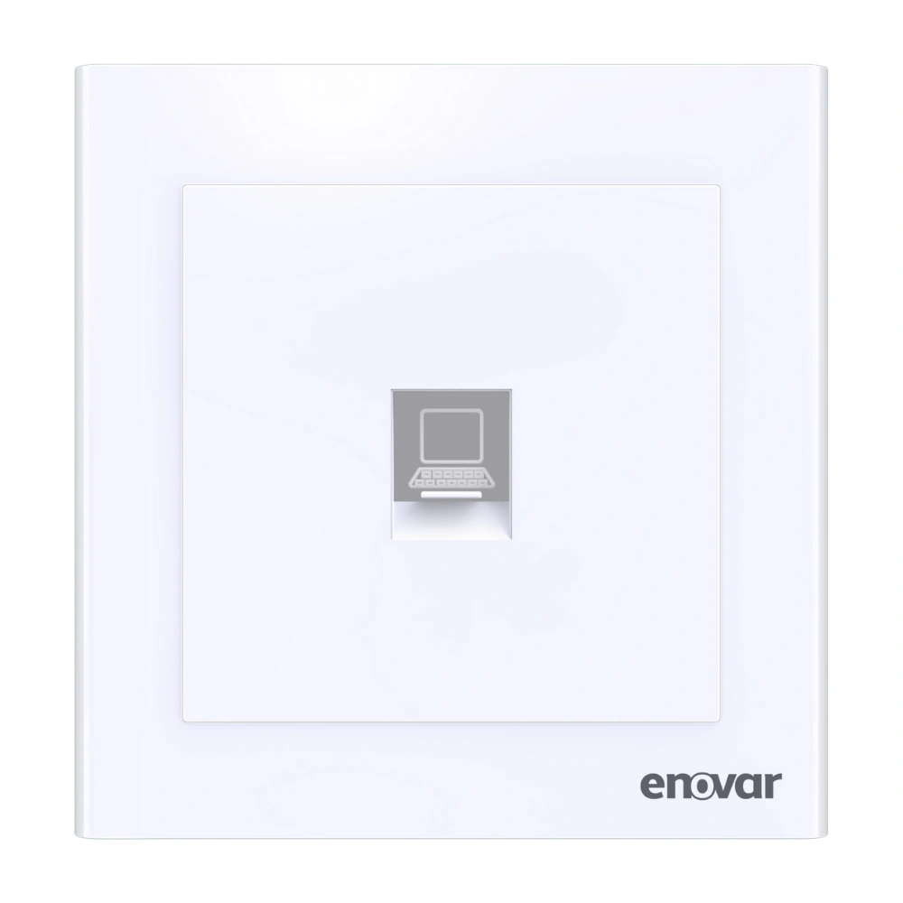 Orchid (9) ENOVAR (Orchid) Internet Socket installed on a clean white wall.