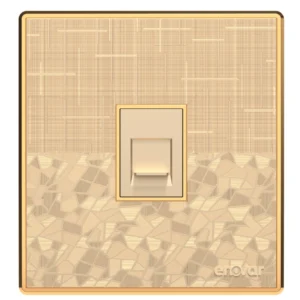 ENOVAR (Saffron) Telephone Socket, premium RJ11 wall outlet for homes.