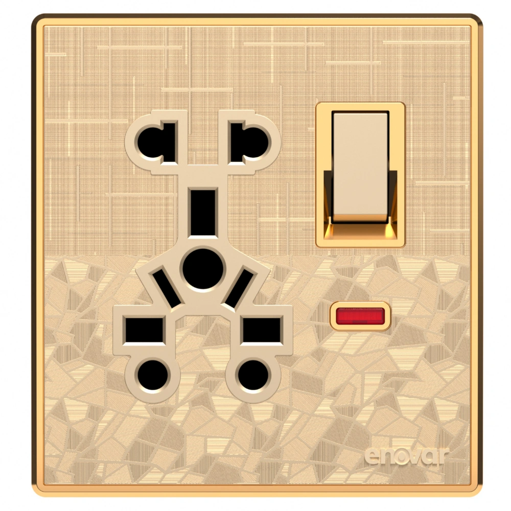 Saffron (8) (1) ENOVAR (Saffron) 10 Pin Multi Socket with Switch - Image 1