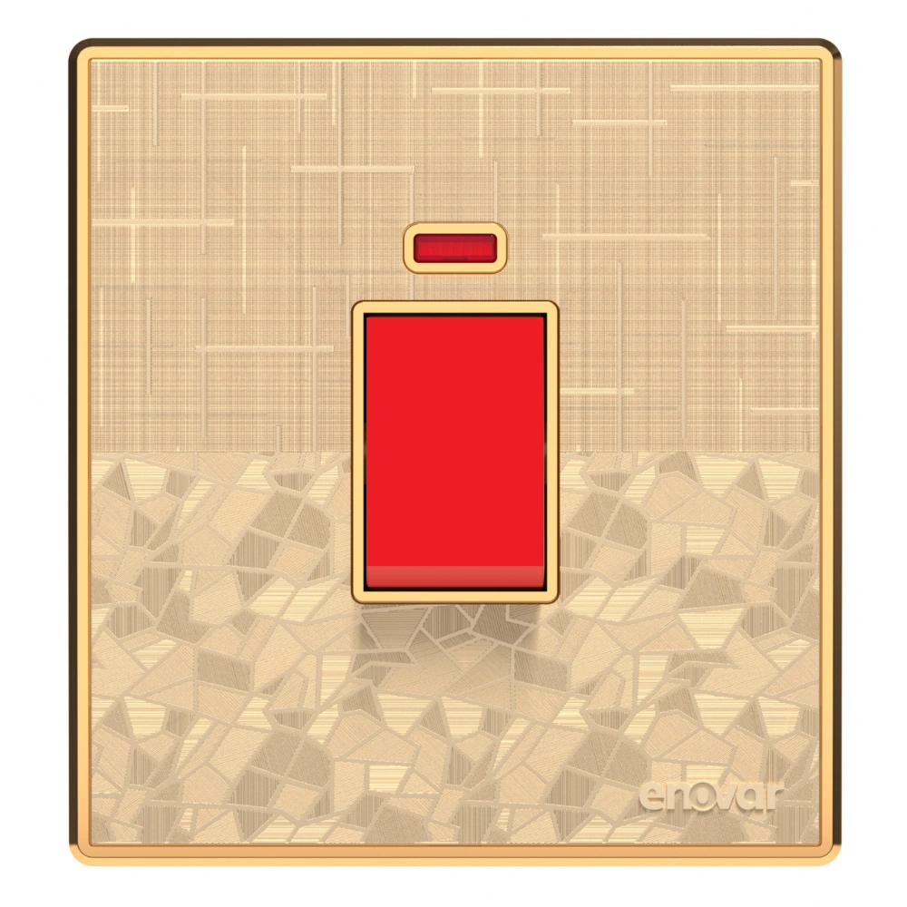 Saffron (9) ENOVAR 45ADPS (Saffron) Switch with Neon - Image 1