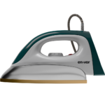 Enovar Heavy Dry Iron-Sea Green-EHDI01 on ironing board ready for use