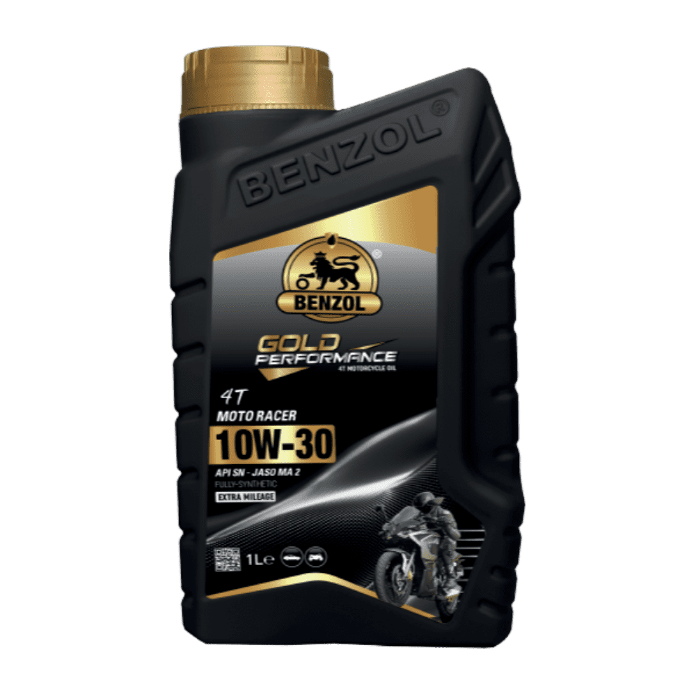 Akij Essential 4T Moto Racer 10W30 Fully Synthetic Oil 1L bottle for motorcycles.
