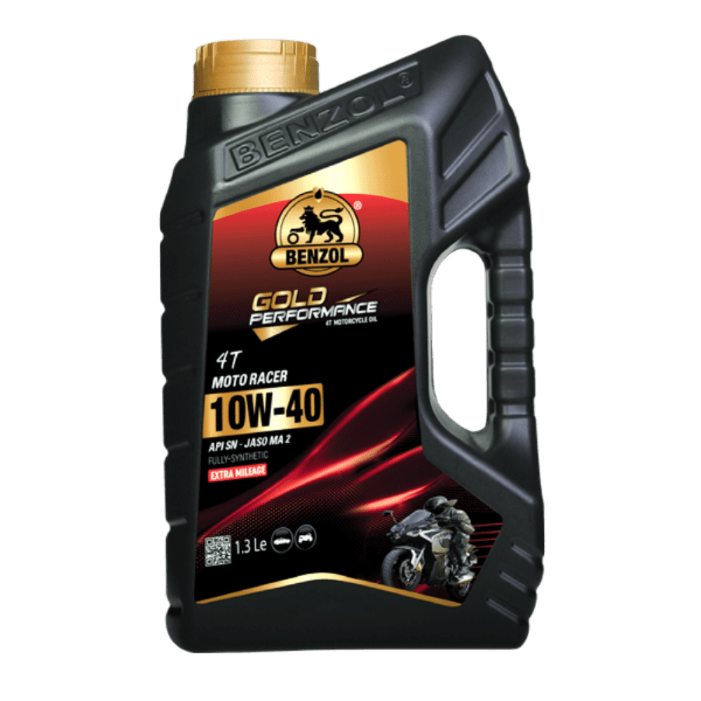 4T Moto Racer 10W40 Fully Synthetic Motorcycle Oil 1.3L bottle by Akij Essential