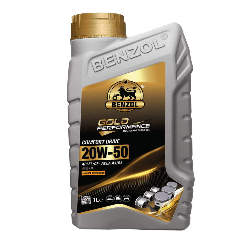 Comfort Drive 20W50 engine oil 1L bottle on a clean background.
